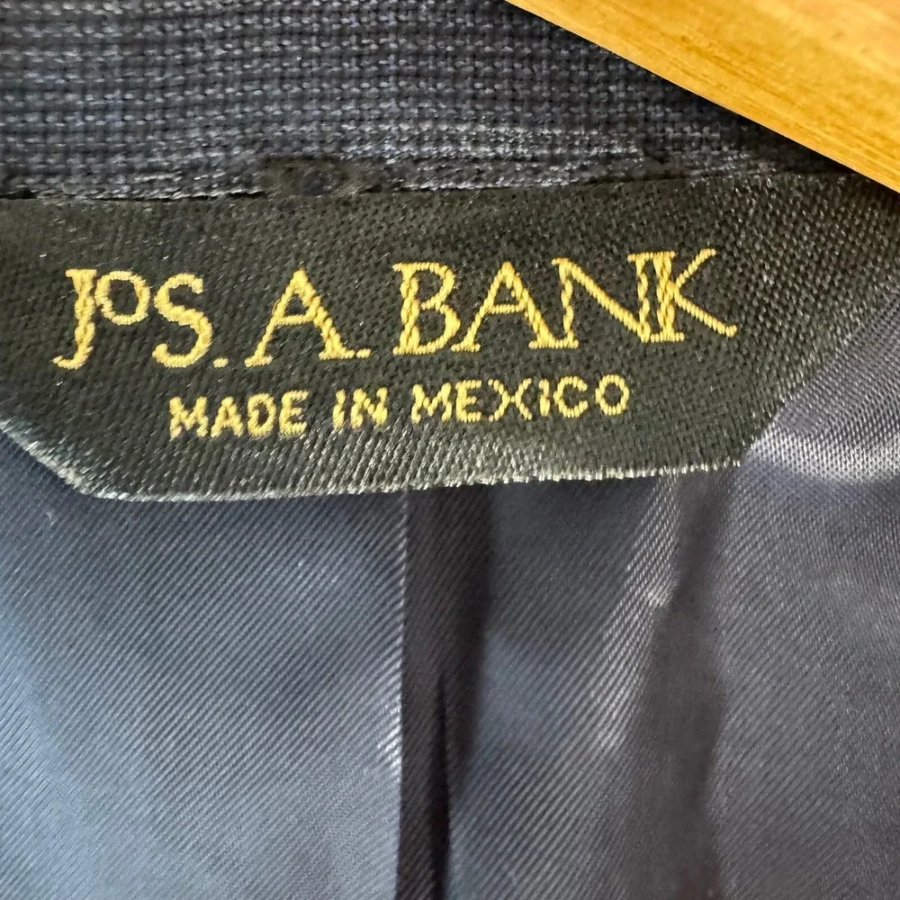 Jos. A. Bank Signature Gold Wool Blazer Two Button Gray Mens Size 40R‎